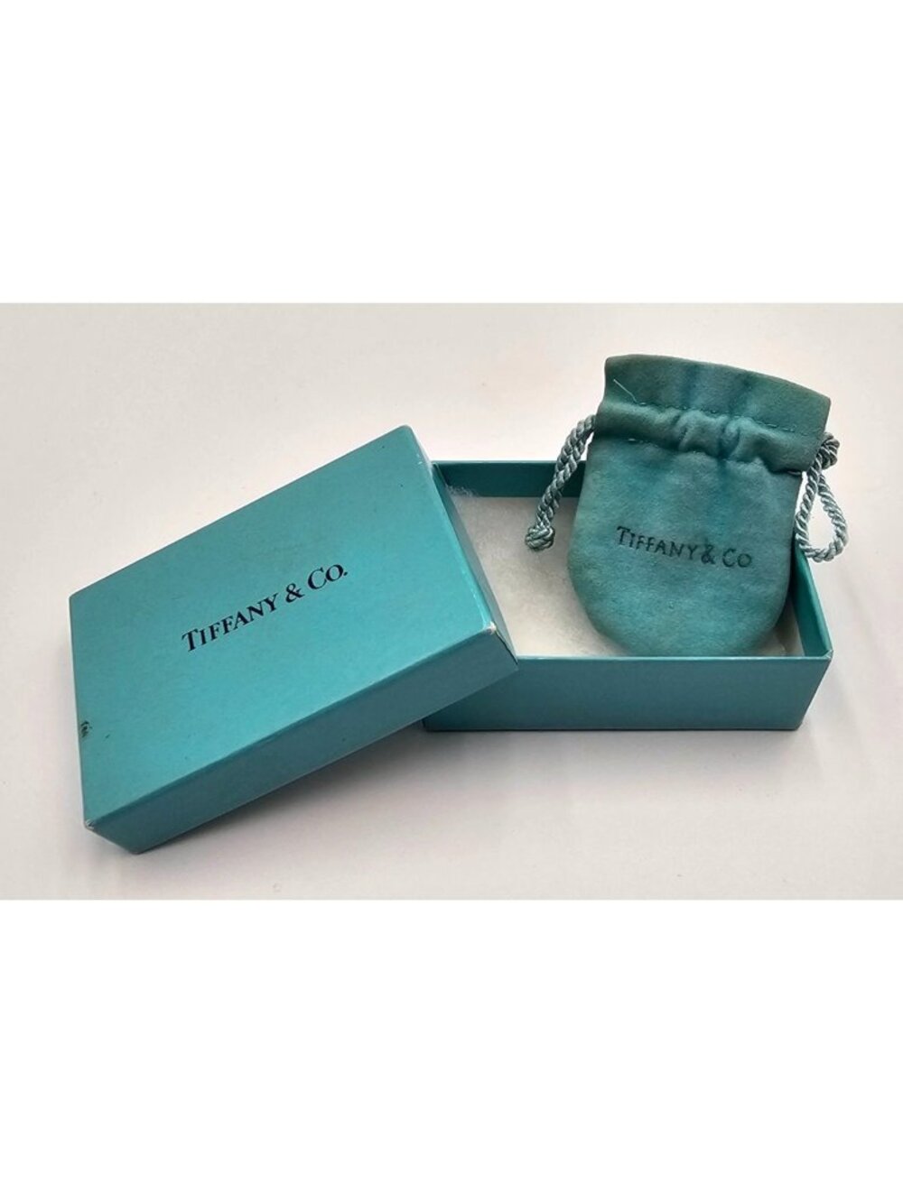 Tiffany & Co. EMPTY Blue Gift Box Velvet Pouch For Jewelry Storage/Presentation
